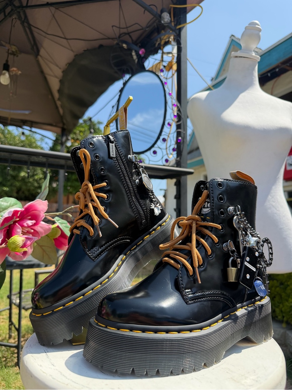 VEGAN JADON BOOT MARC JACOBS PLATFORMS - Picture 3 of 8